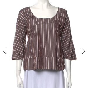 Marni cotton striped blouse